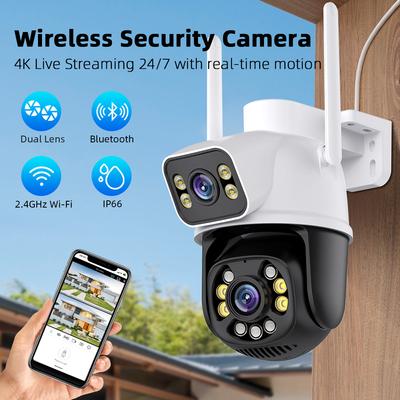 8MP Wifi Überwachungskameras Wasserdichte Drahtlose Überwachungskamera Für Den Außenbereich AI Personenerkennung Dahua CCTV IP Kamera Nachtsicht