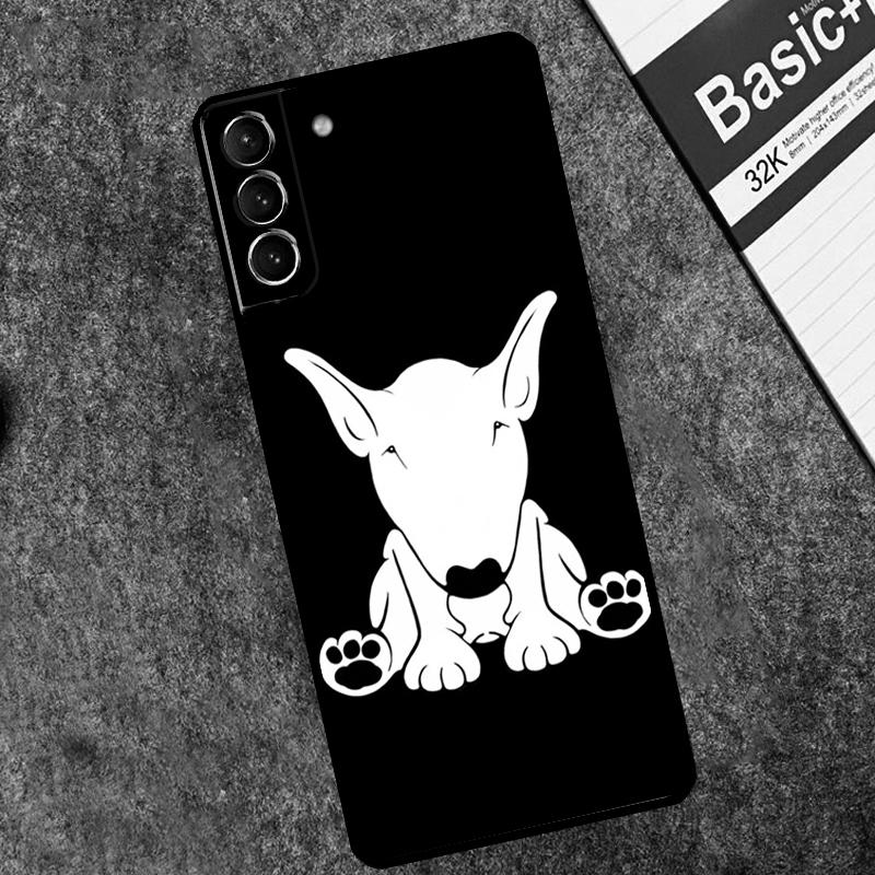Bull Terrier Dog Puppies Case For Samsung Galaxy S25 Ultra S20 S21 S22 S23 S24 Ultra S9 S10 Plus S25 FE Cover Coque