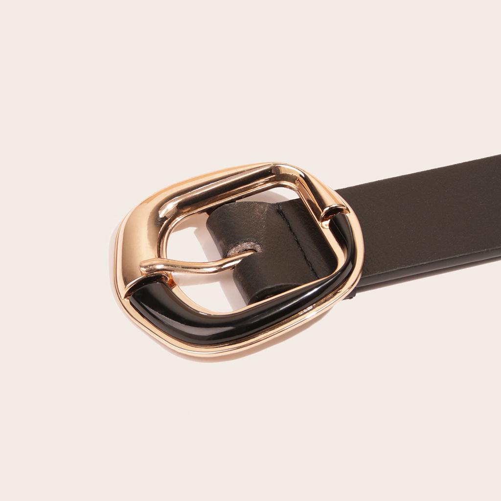 New Spray Painted Versatile Black Brown Semi-resin Buckle Ins Style Jeans Belt