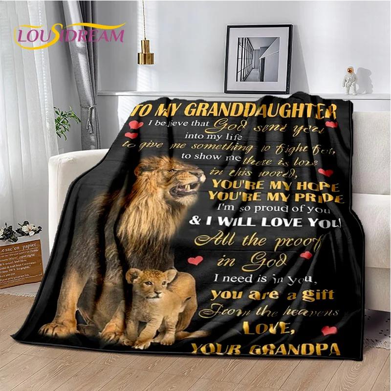 29 Style New Gift To My Son Daughter Grandedaughter Letter  Blanket,Soft Throw Blanket for Home Bedroom Bed Sofa Picnic Cover