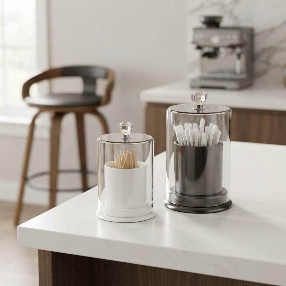Portable Toothpick Storage Bucket Dust-proof Toothpick Box Practical Toothpick Holder Desktop