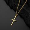 Elegant Crosses Necklace Charm Sturdy Alloy Pendant Comfort Fits with Adjustable Length Chain for Everyday Wear