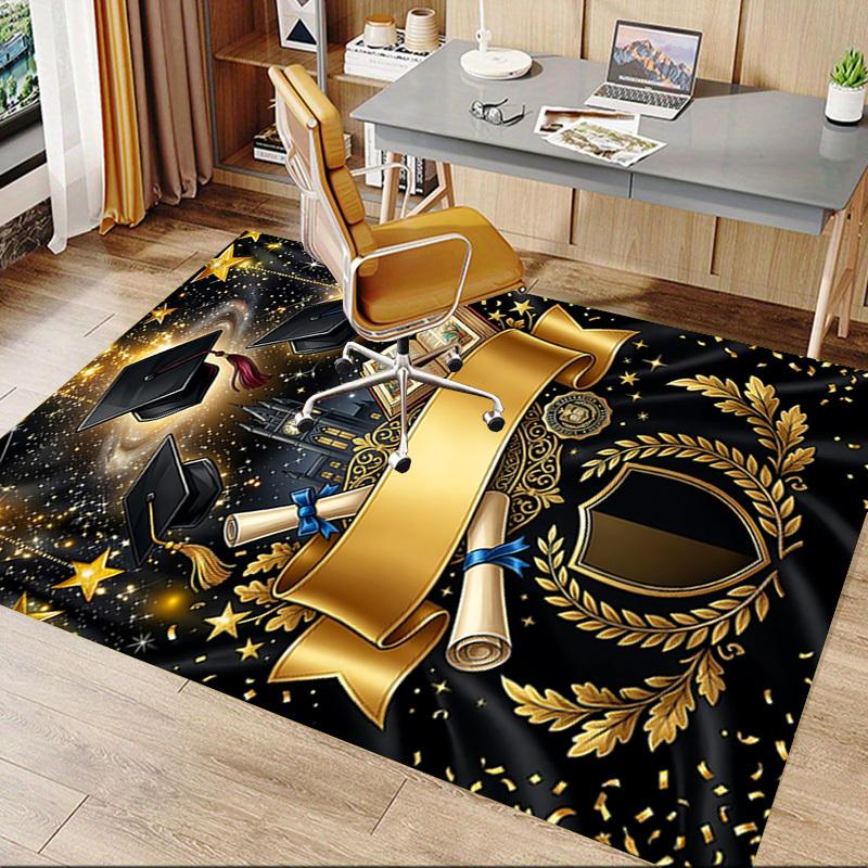 1PC Graduation Extra Large Non-Slip Floor carpet, Office, family, bedroom, Studio - Large Area Rug,Longlasting Material-K0421