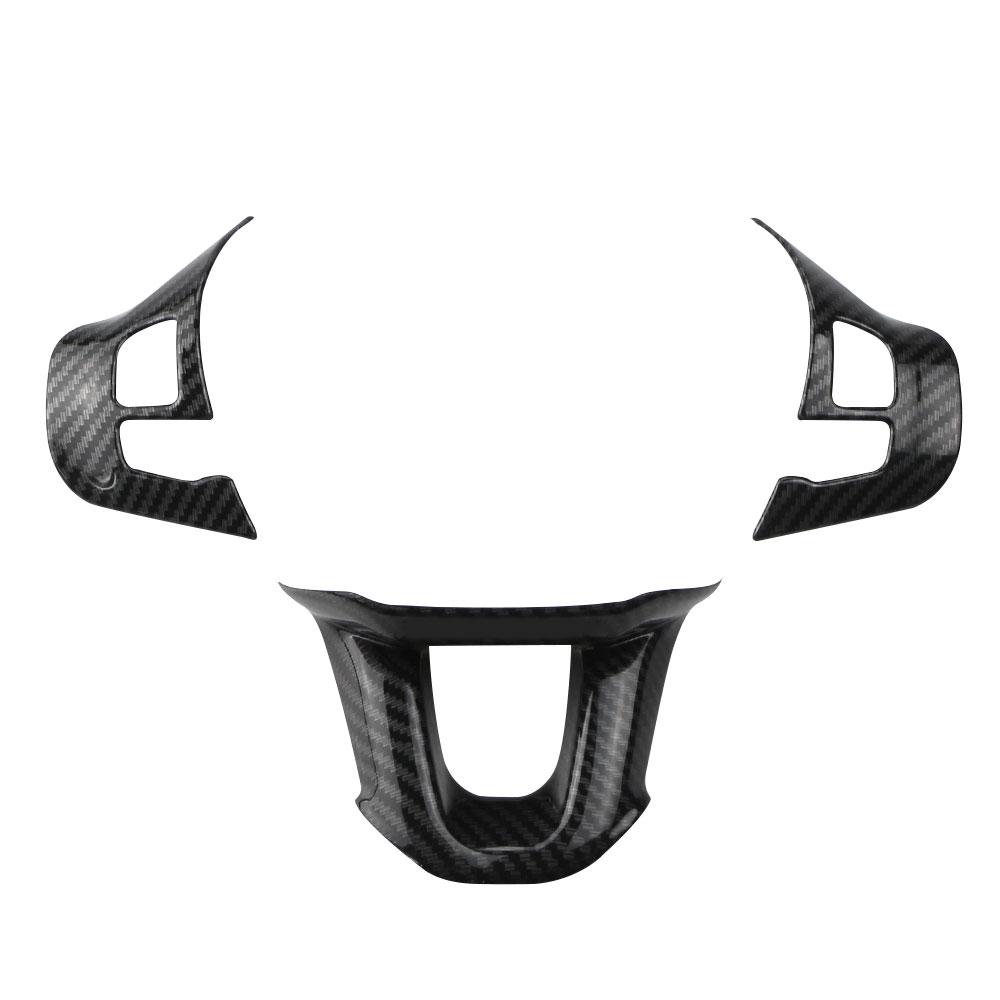 

3 шт. Хромированные накладки на руль автомобиля, декоративные накладки, стикер для Peugeot 208 GTI 2008 308 2014 - 2017, аксессуары imitation carbon