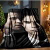 Damon Salvatore Romance Blanket Flannel Throw for Sofa, Indoor, Camping, Living Room, Office, Chair, And Bed Soft Birthday Gift