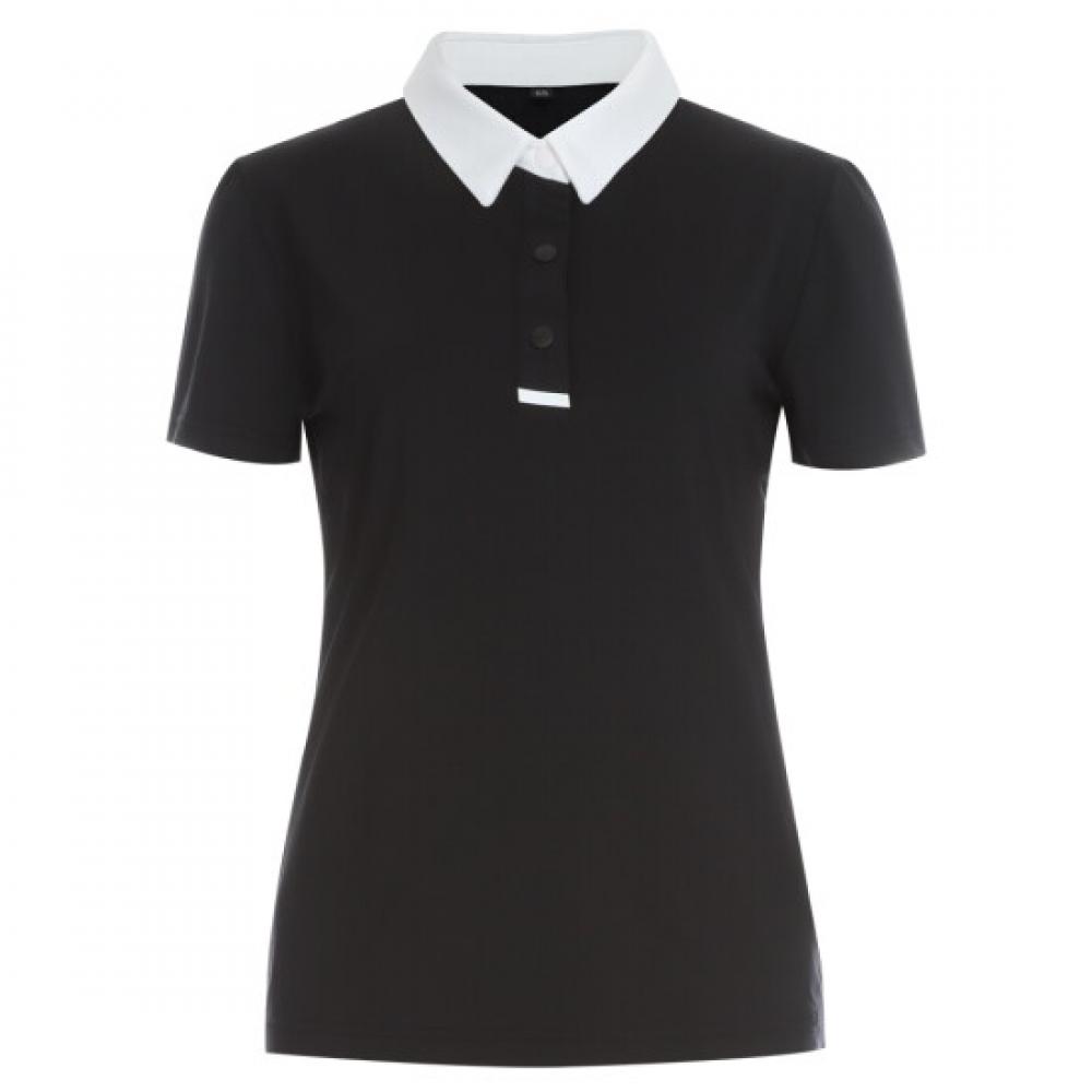 Shop Korean Made Colorblock Golf Collared Ss Polo Black Ne Wsh W612 613 614