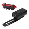 LED Cycling Light Kit Bike Front and Tail Lamps with Battery USB Charging Outdoor Riding Lamp Set