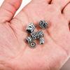 100pcs/lot 6mm 7mm Metal Tibetan Antique Spacer Loose Beads For DIY Jewelry Making Finding Necklace Bracelet Accessories