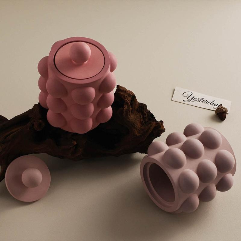 Resin Jar Molds with Lid Silicone Container Mold Jewelry Organizers Mold Storage Jar Epoxy Casting Candle Holder Molds