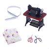 Dollhouse Mini Sewing Machine, Furniture Decoration for Dolls House