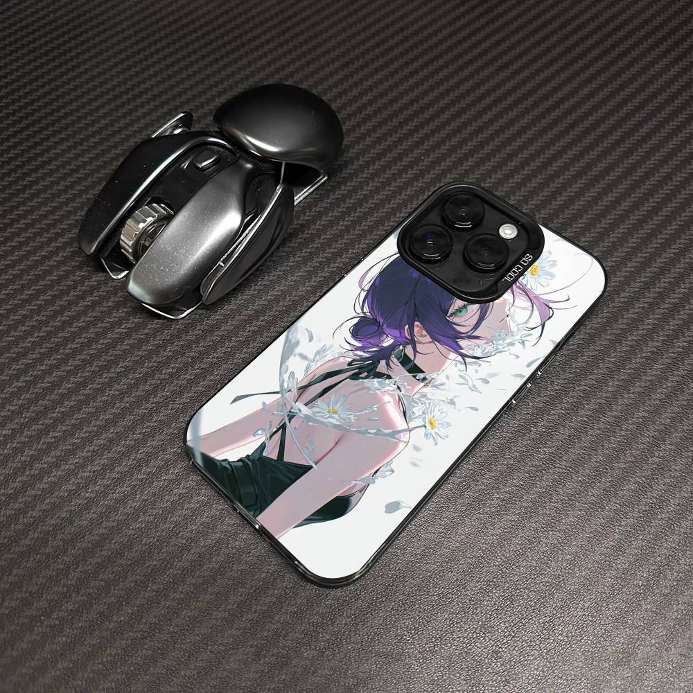 Chainsaw Man The Movie Reze Arc Phone Case Color Silver Shell For lPhone 17 16 16e 15 14 13 12 11 Pro Max Plus