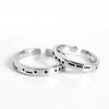 Personalized Morse Code Love Couple Rings in s925 Sterling Silver - Creative Korean Style for Men and Women