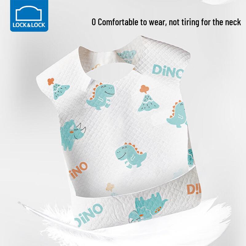 LocknLock Disposable Waterproof Baby Bibs (20-Pack)