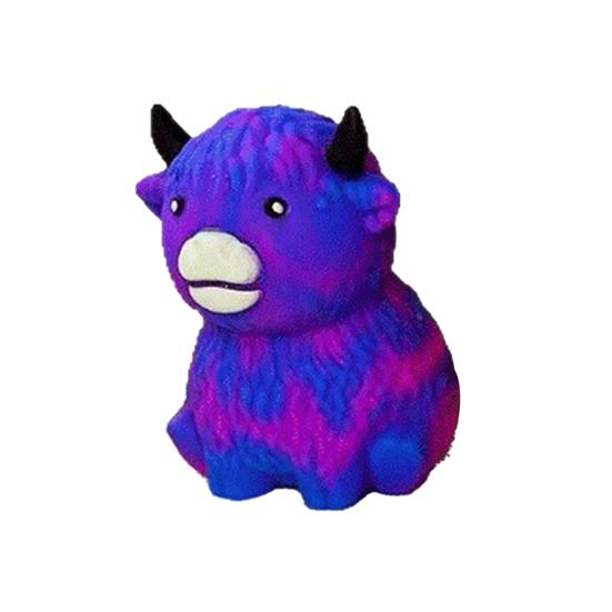 Highland Cow Squeeze Toy Stress Relief Mini Highland Cattle Sensory Fidget Toy Finger
