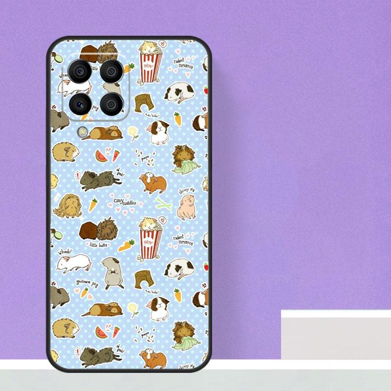 Cute Cartoon Guinea Pig Case For Samsung Galaxy M21 M31 M15 M55 M56 M36 M16 M06 M13 M33 M53 M12 M32 M52 M14 M34 M54