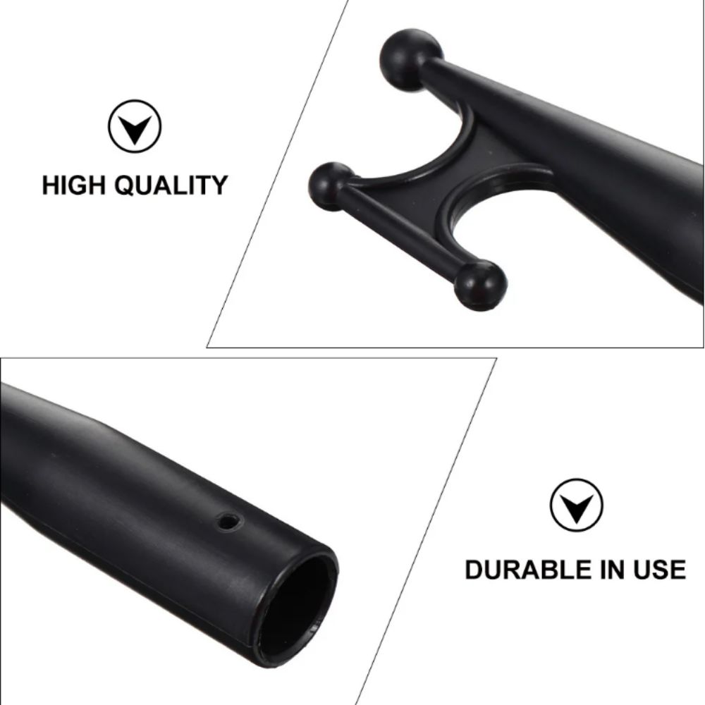 Telescoping Design Nylon Boat Hook Black Plastic Telescoping Pole Attachment Boat Hook End  Mooring