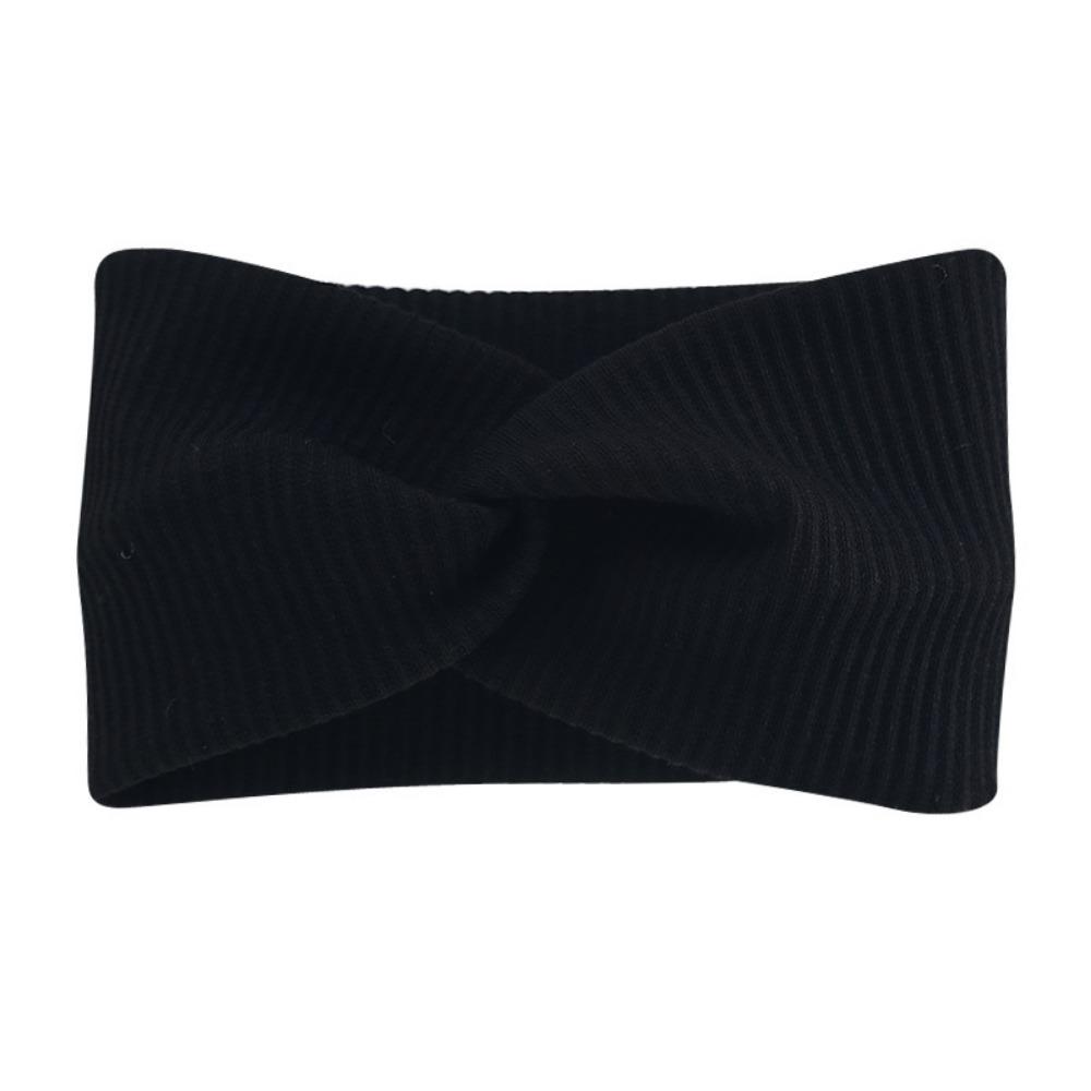 

Extra Large Twisted Turban Headbands for Women, Wide Thick Workout & Yoga Hair Accessories чёрный