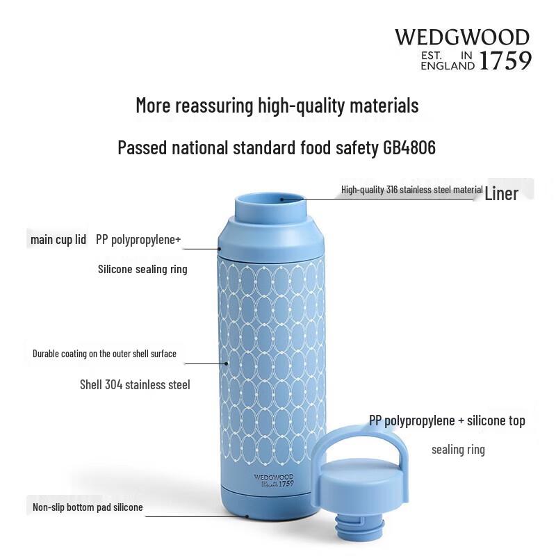 Wedgwood Wild Strawberry 500ml Insulated Bottle