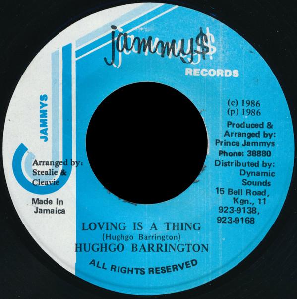

7inch Record HUGO BARRINGTON Loving Is A Thing NONE Jammys Records 1986 Japan Reggae Ska Dub Used