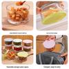 Set of 4 Food-Grade Glass Pickle Jars with Lids
