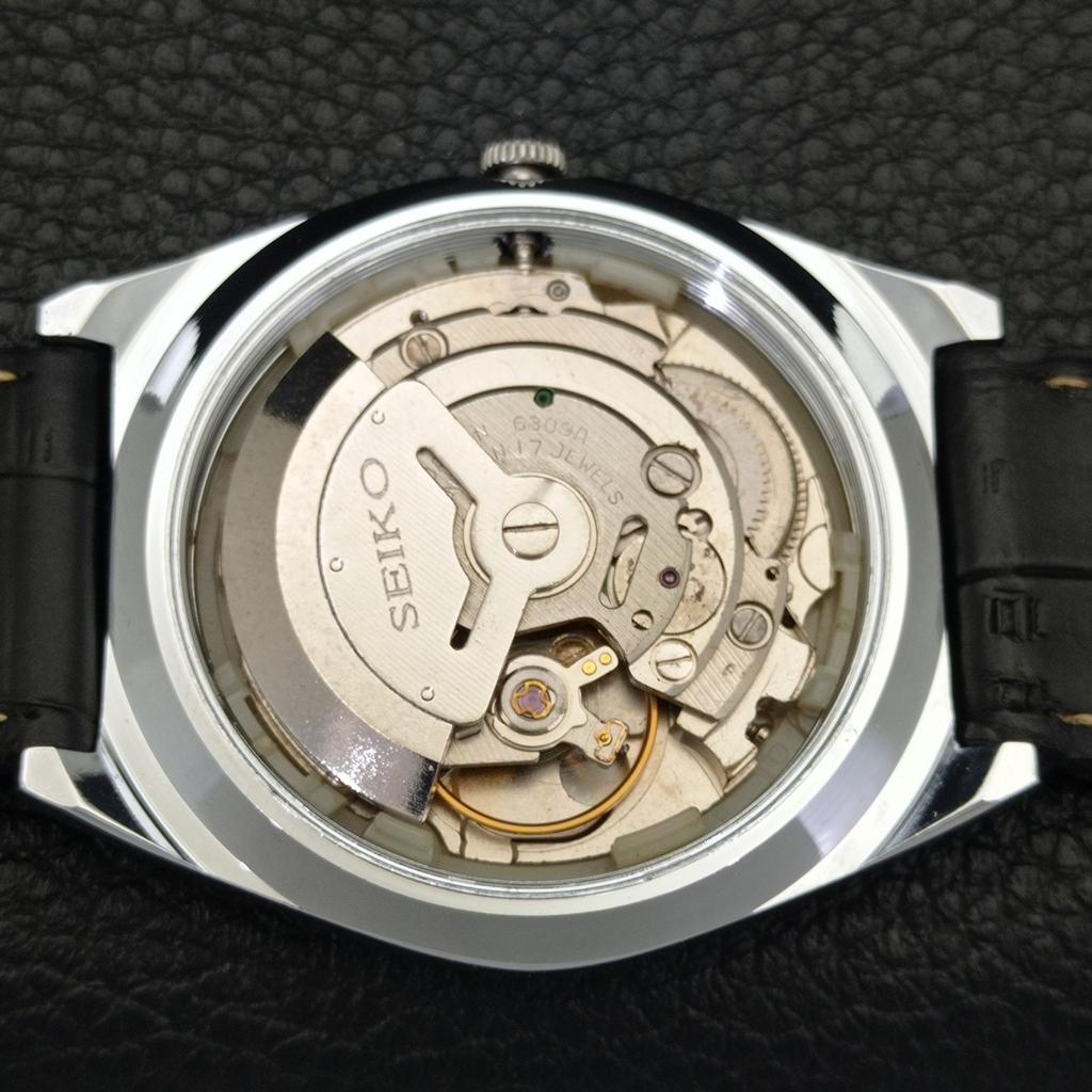 JAPAN VINTAGE REFURBISHED SEIKO 5 AUTOMATIC 6309A MENS SILVER WATCH a441361-5 Sk-a441361