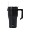Miami THERMAL MUG 600 Black with Handle and Straw