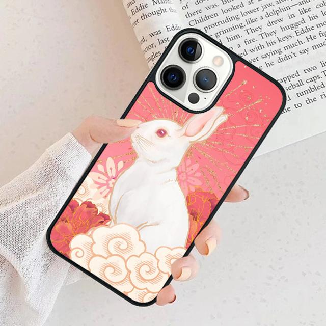 Bunny Rabbits Phone Case For iPhone 17 Air 15 16 Cover 11 13 14 Pro Max 12 Plus Max Fundas