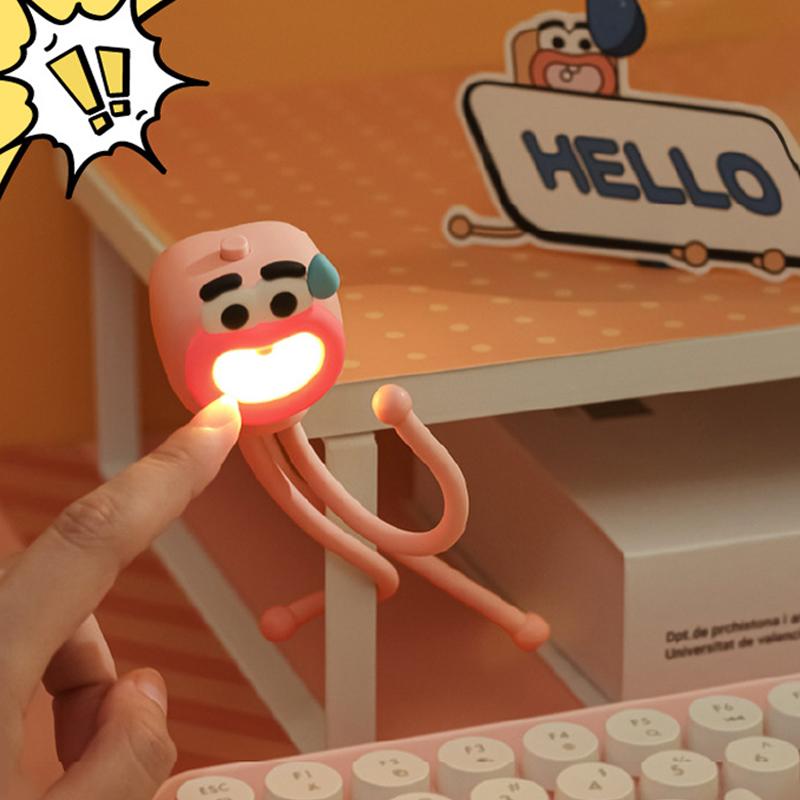 Octopus Nachtlicht Mini Einstellen Tisch Lampe Tragbare Leselicht Einfach Fixiert Octopus Tentakeln Desktop Lustige Stücke Spielzeug Lampe