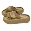 Soft leather version~ frosted Velcro thick-soled one-word Boken shoes for women's 2025 summer new beach versatile cool slippers