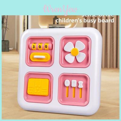 Baby Multifunction Finger Activity Board With Montessori Design For Early Learning Development