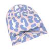 ZLIENSZUS Pink & Blue Leopard Knit Hat - Subtle Print Beanie, Soft Warm Winter Suitable for Cold Weather, Casual Outfits, Daily Wear, Fashionable for 