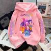 Anime K-Pop Girls Witch Hunter Hoodie Harajuku Hip Hop Pullover Sweatshirt Unisex Kids Lettering Sportswear Fashion