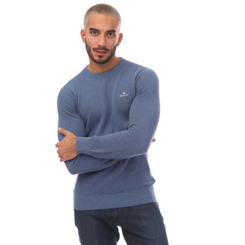 Gant Mens Neps Melange Crew Neck Sweatshirt