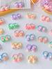 40Pcs/lot Baby Girl Hair Accessories Cute Flower Candy Baby Elastic Hair Ties Ponytail Holder Kids Girls Hair Ropes Rubber Band