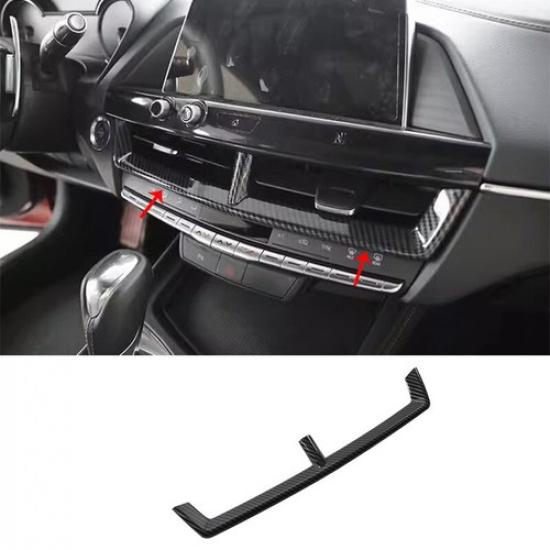 Carbon Fiber Center Console Air Outlet Vents Frame Fit For Cadillac CT4 20-