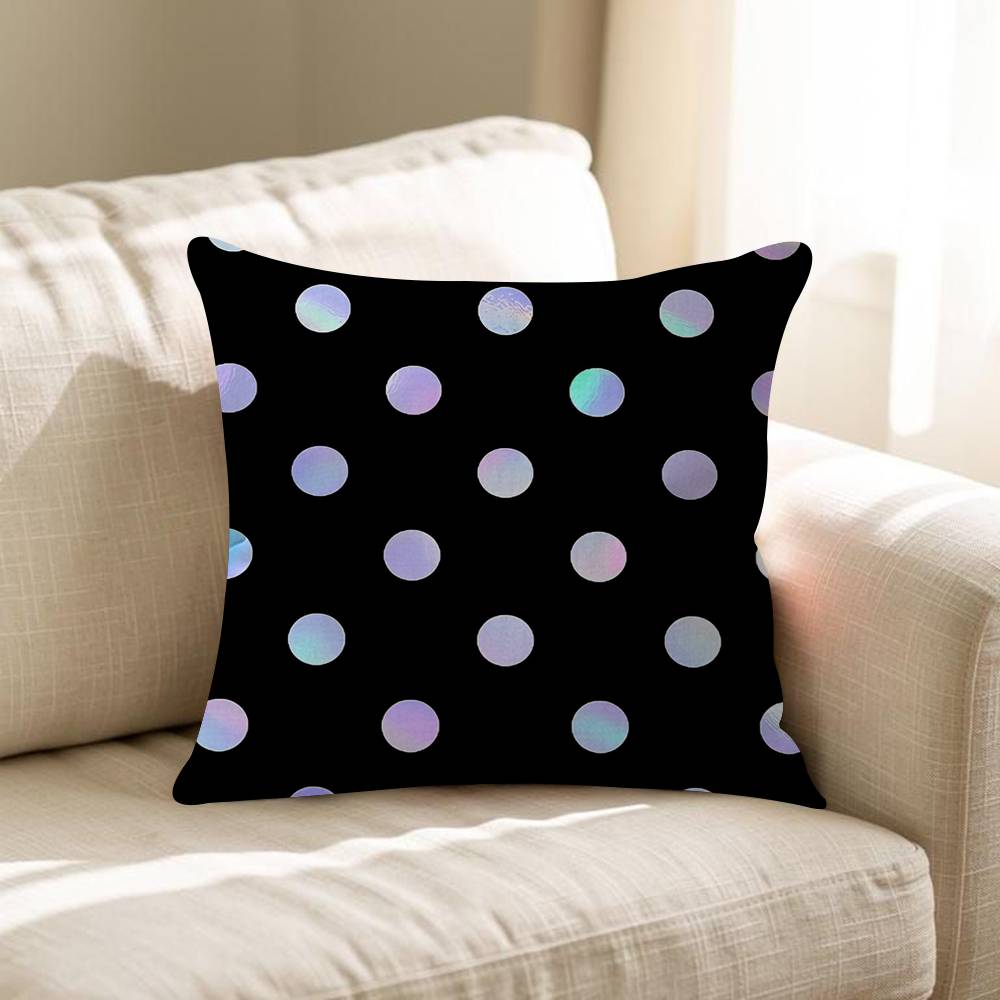 Fashion Polka Dot Pillowcase Toon Gift Cushion Cover Bedroom Home Sofa Chair Seat Decor Pillow Case