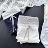 Ladies Spring and Autumn Sweet Contrast Color Cotton Flower Plaid Cute Package Hip Mid Waist Panties