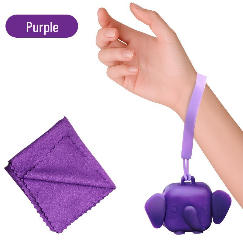 Quick-Dry Silicone Wristband Towel: Portable, Absorbent, and Ideal for Sports, Travel, or Outdoor Use.