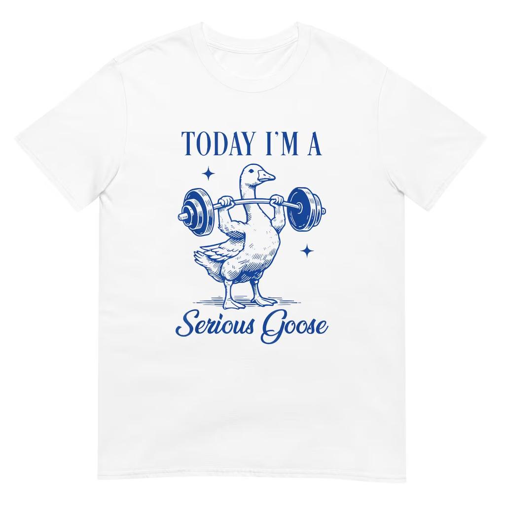 Untitled Goose Games Mír nikdy nebyl možnost T-shirt s krátkým rukávem Letní Vtipná Ležérní Trička Grafické Oblečení