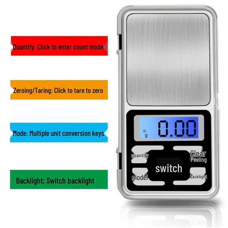 Precision Mini Jewelry & Pocket Scale 0.01g - Tea, Gold, Lipstick Measurements