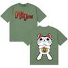 Trendy Graphics Dandadan Funny Cat Meme Oversized T Shirt ONeck Short Sleeve Tshirt Unisex Women Streetwear Casual Cotton Tshirt