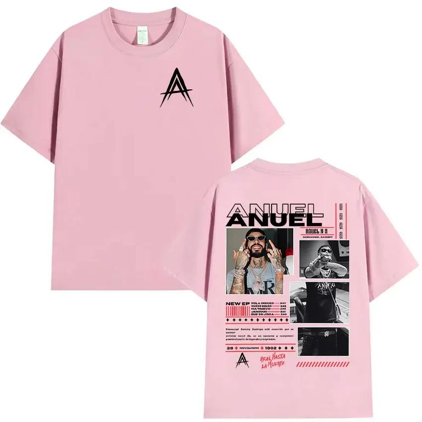 Rapper Anuel AA Album 2025 Graphic T Shirt Unisexs Hip Hop Gothic Retro Short Sleeve TShirts Clothing High Quality Cotton Tshirt