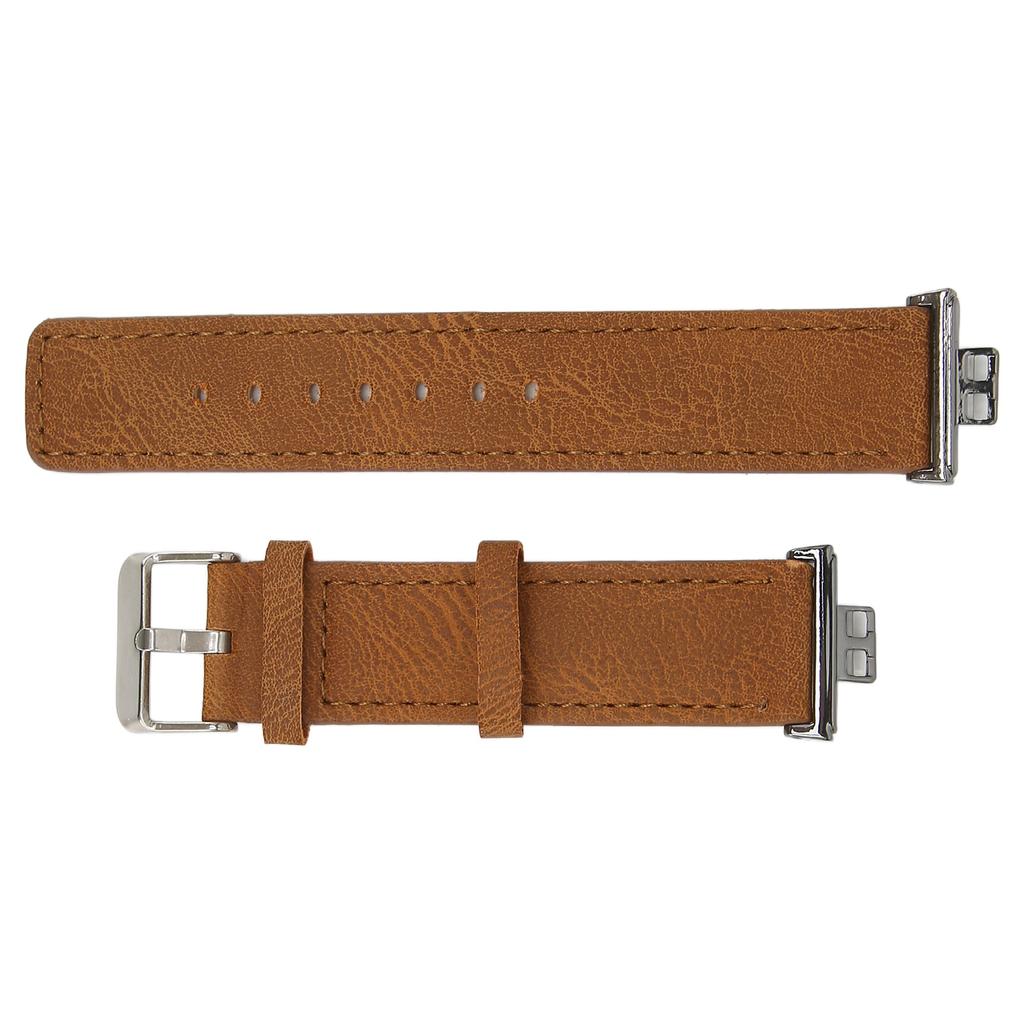 Leather Band Compatible for HUAWEI Watch FIT Replacement Watch Band Strap Bracelet WristbandsBrown