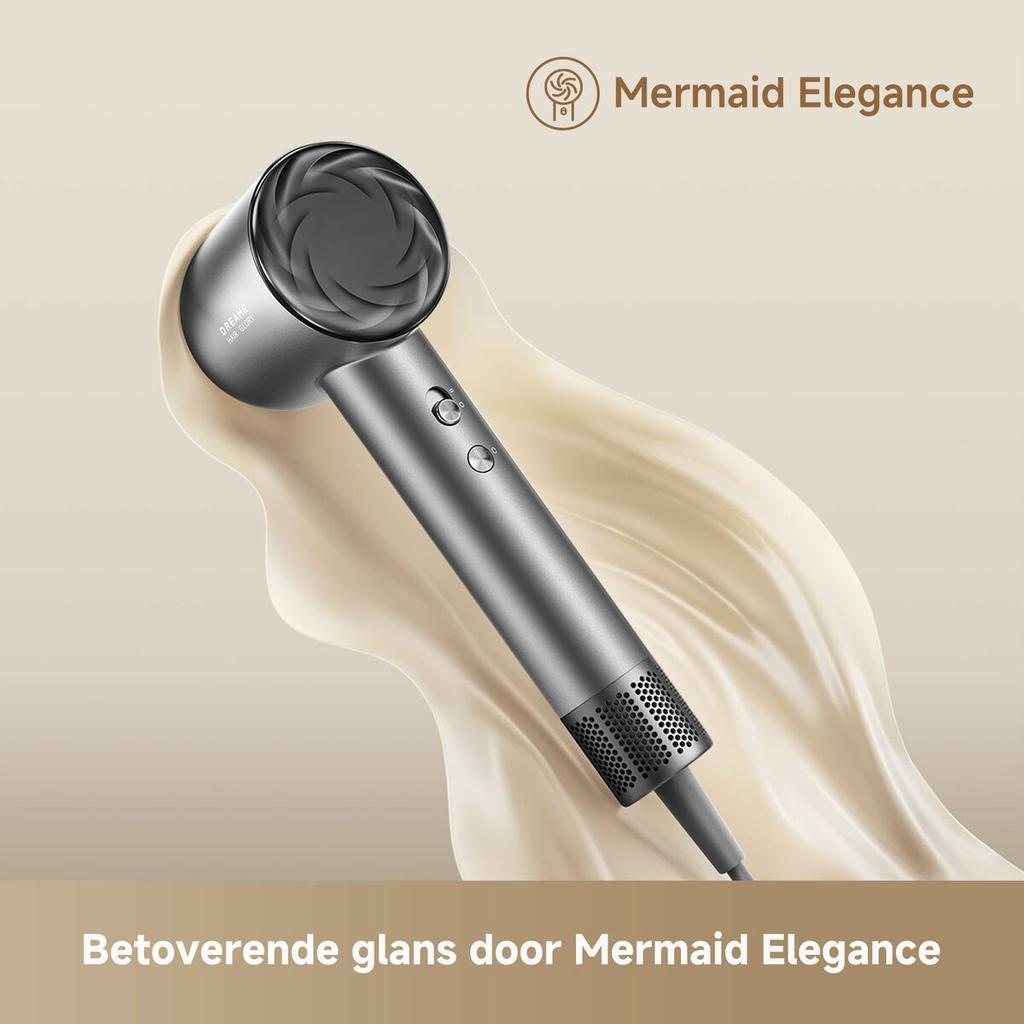 Hair Dryer Dreame Glory Mix 1600 W Black, Ionic, Overheat Protection