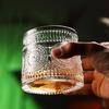 Whiskey Glasses Rotating Cups 2pcs Tumbler Men Drinking Cocktail Wine Rum Glass
