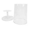 2 Tier Round Blind Box Display Case Rotatable Dust Proof Ample Space Stackable Blind Box Display Case