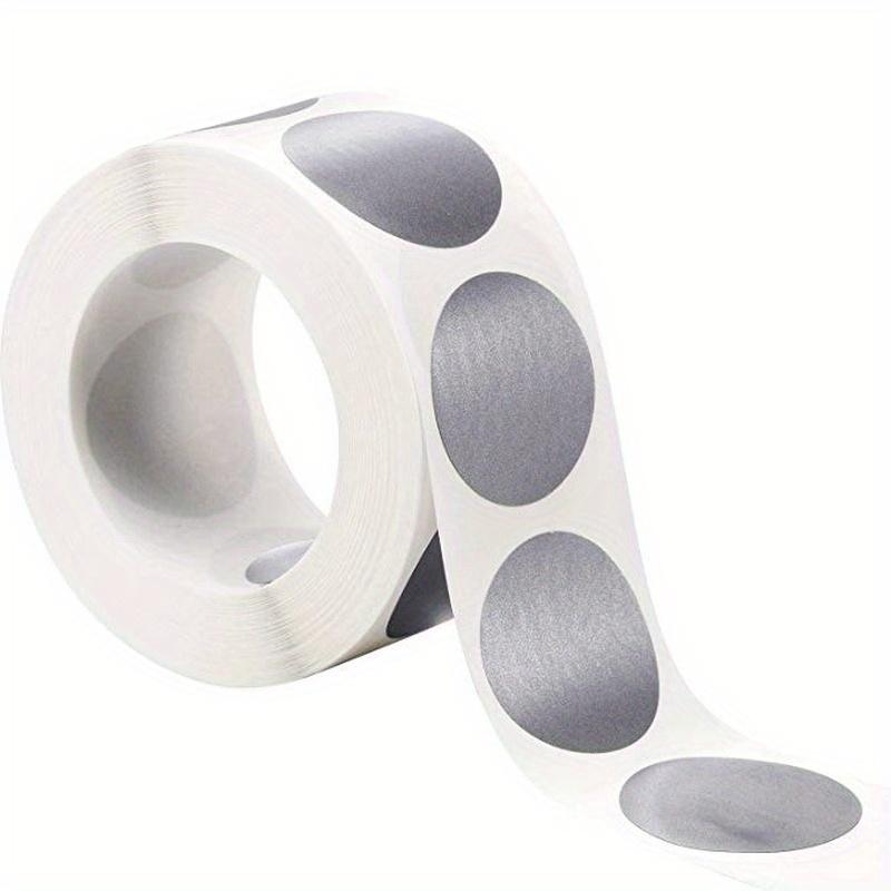 

300 шт./рулон Круглые серебряные Скретч-наклейки 1 дюйм Скретч-этикетки наклейка для вечеринки, сувениры, канцелярская наклейка 300pcs a roll