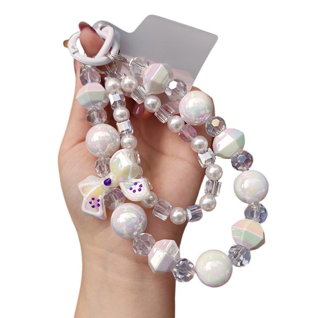 Handmade Beaded Phone Lanyard With Adjustable Wrist Strap Anti Loss Design For Smartphones Keys Accessories