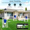 Outdoor WiFi IP 8MP 4K Dual Lens External Wireless PTZ Security Auto Tracking Street Surveillance Camera V380 Pro