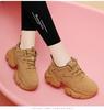 Damen Schwarze Dad Shoes, Herbst/Winter 2025, Dicke Sohle, Modische Höhenverstärkung mit Plus-Samt, Kleine Füße Lässige Sneaker.
